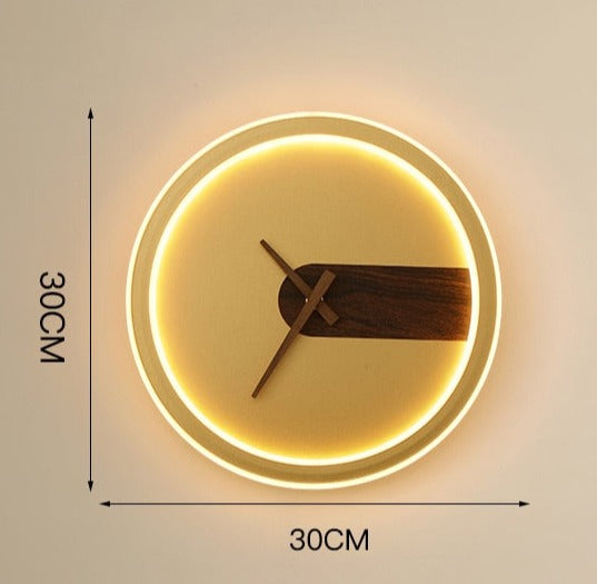 Wall Lamp Clock Accent Light