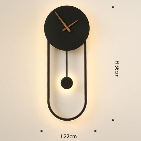 Wall Lamp Clock Accent Light