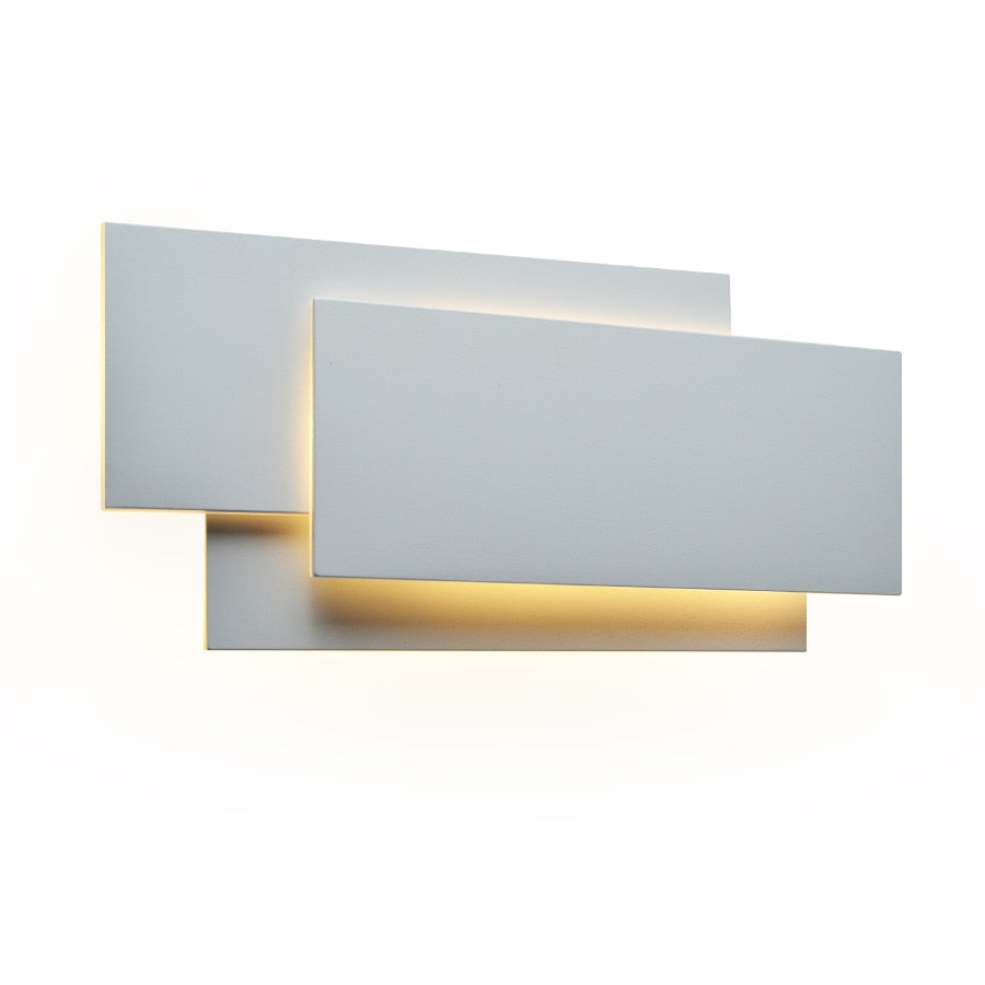 NS Modern Aluminum Square Lamps Bedroom Wall Light