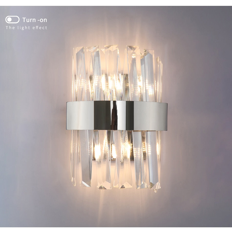Ylk Valee - Contemporary Crystal Wall Sconce