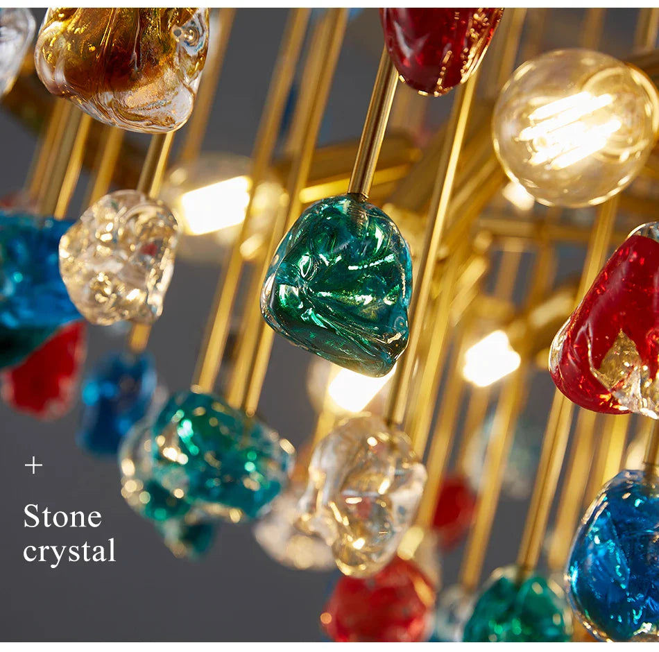 Ylk Vireak Luxury Colorful Chandelier