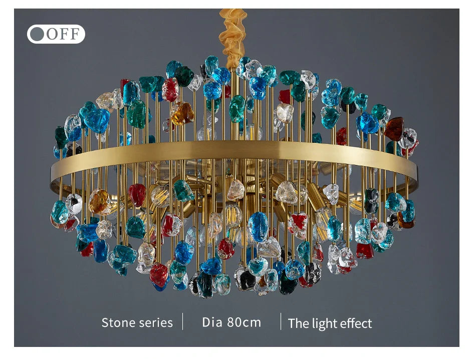 Ylk Vireak Luxury Colorful Chandelier
