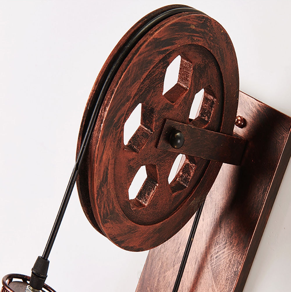 Pulley Vintage Retro Wall Light