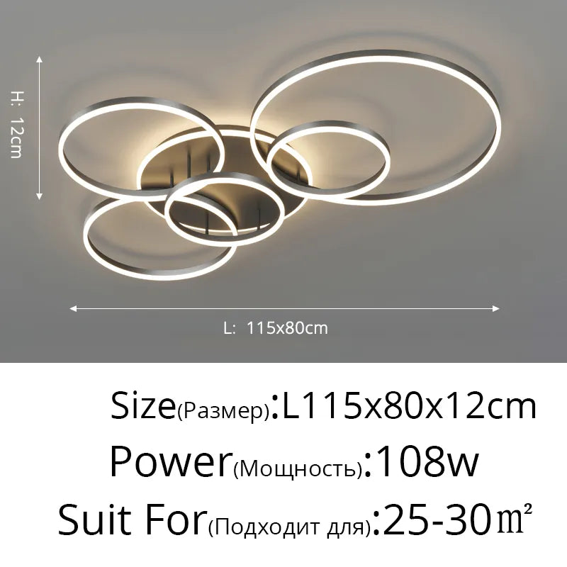 Qiyi Round Design LED Chandelier