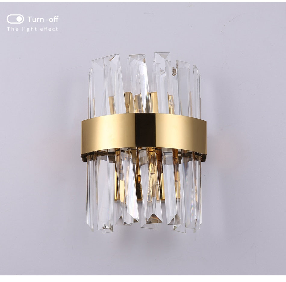 Ylk Valee - Contemporary Crystal Wall Sconce