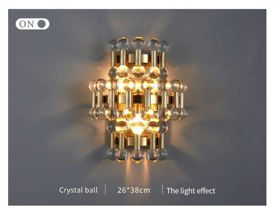 Ylk Rarmaden Colorful Crystal Sconce
