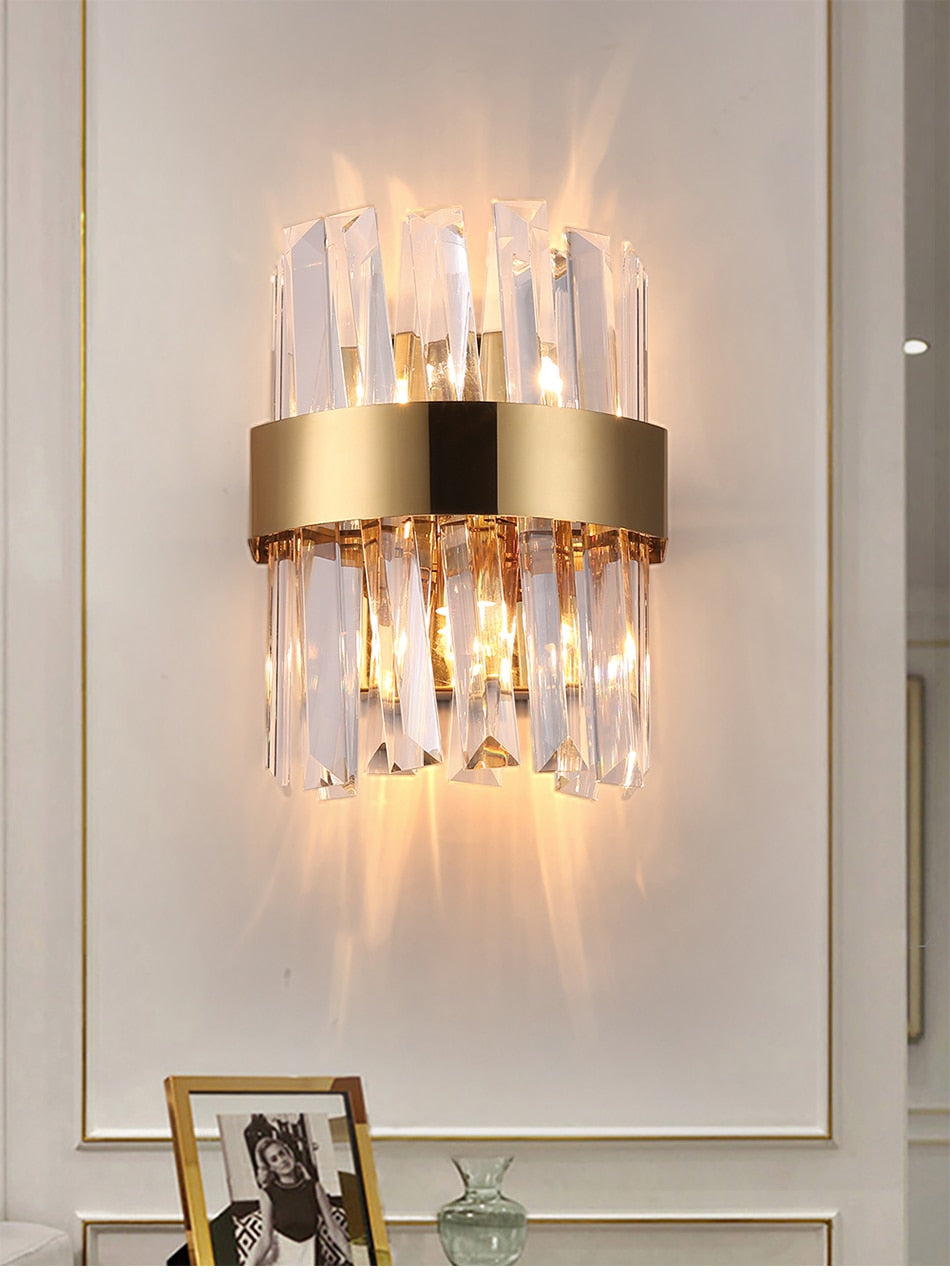 Ylk Valee - Contemporary Crystal Wall Sconce