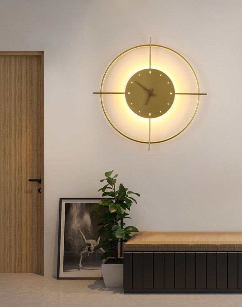 Wall Lamp Clock Accent Light
