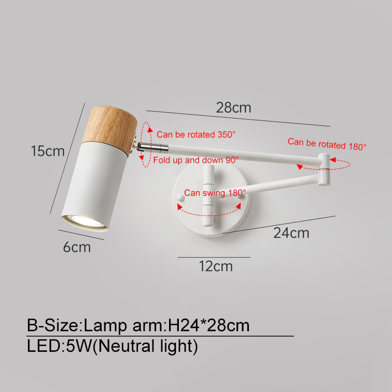BTM Greega - Wall Lights Adjustable Arm