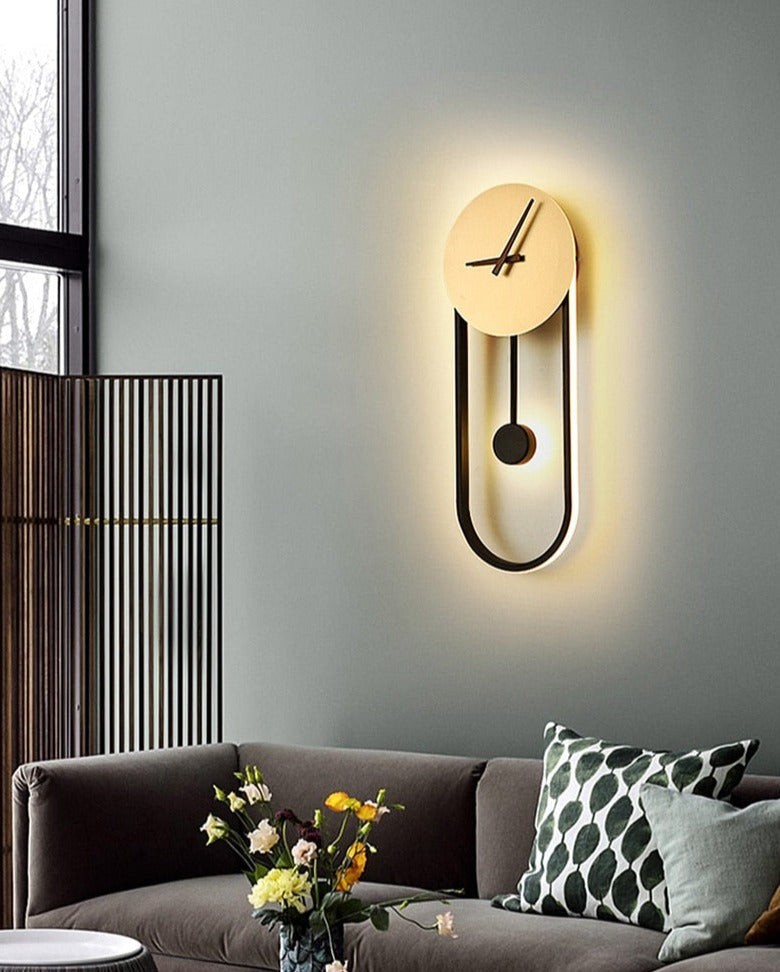 Wall Lamp Clock Accent Light