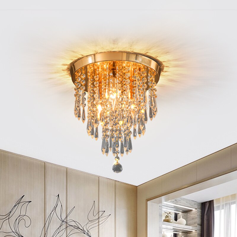Wcus Golden Ceiling Light Fixture