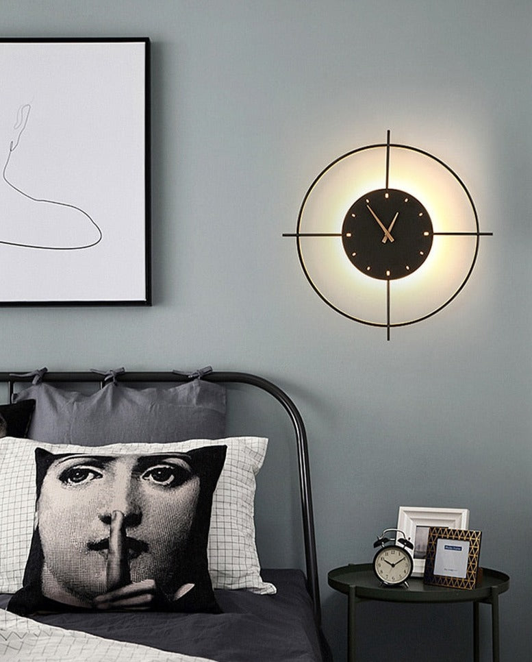 Wall Lamp Clock Accent Light