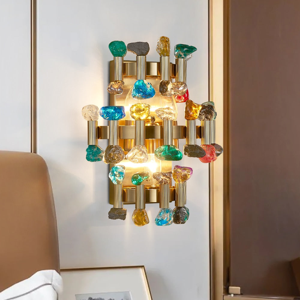 Ylk Rarmaden Colorful Crystal Sconce