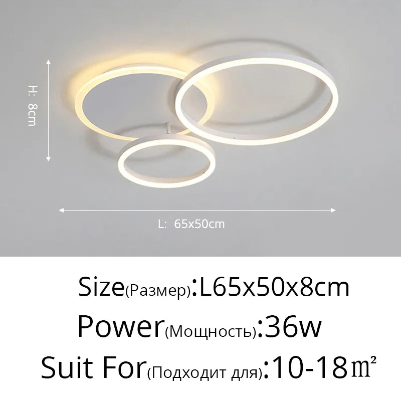 Qiyi Round Design LED Chandelier