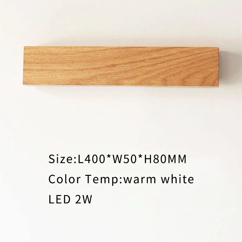 Solid Oak/Walnut Wood Nordic Wall Sconces