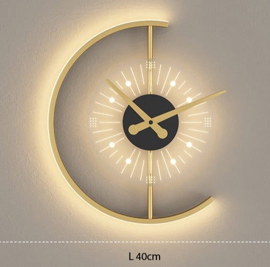 Wall Lamp Clock Accent Light