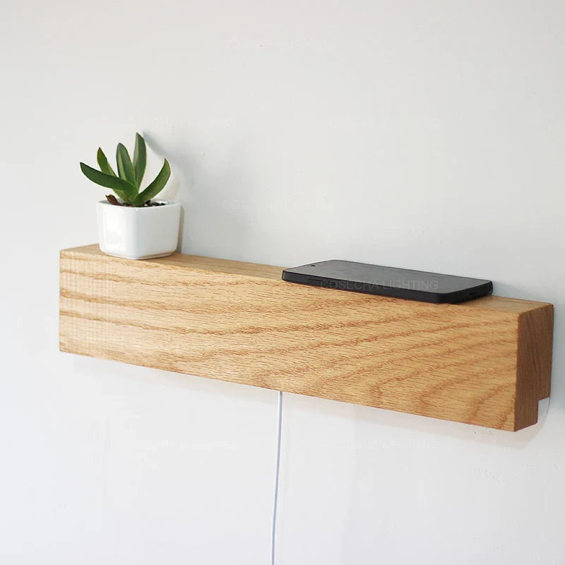 Solid Oak/Walnut Wood Nordic Wall Sconces