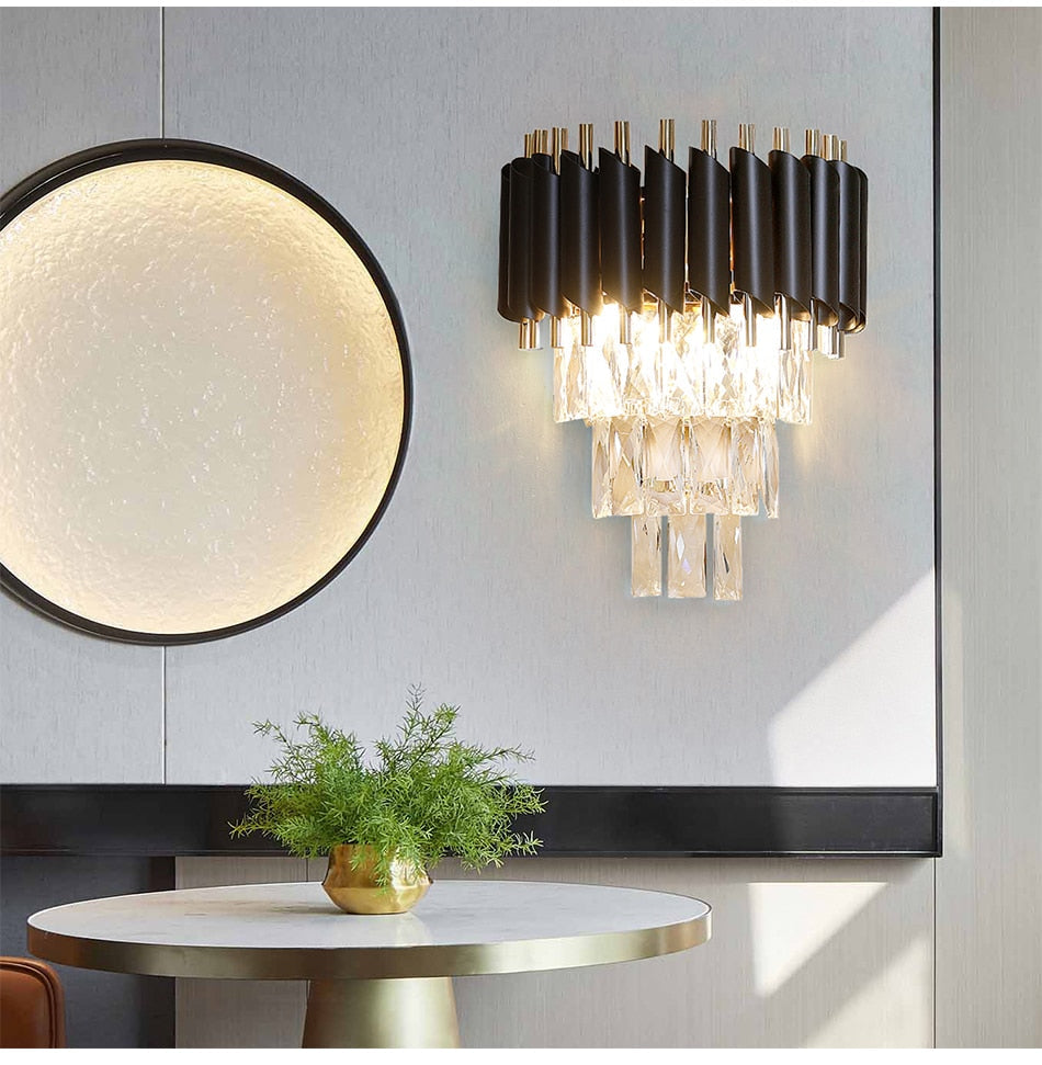 Ylk The Black Lunna Sconce Elegance