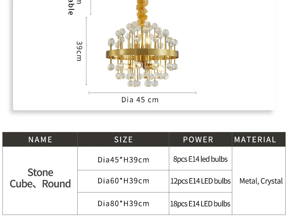 Ylk Vireak Luxury Colorful Chandelier