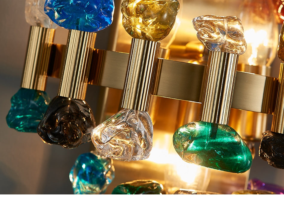 Ylk Rarmaden Colorful Crystal Sconce