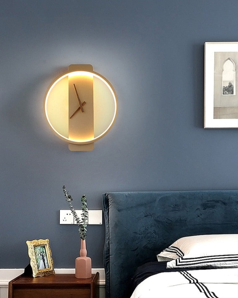 Wall Lamp Clock Accent Light