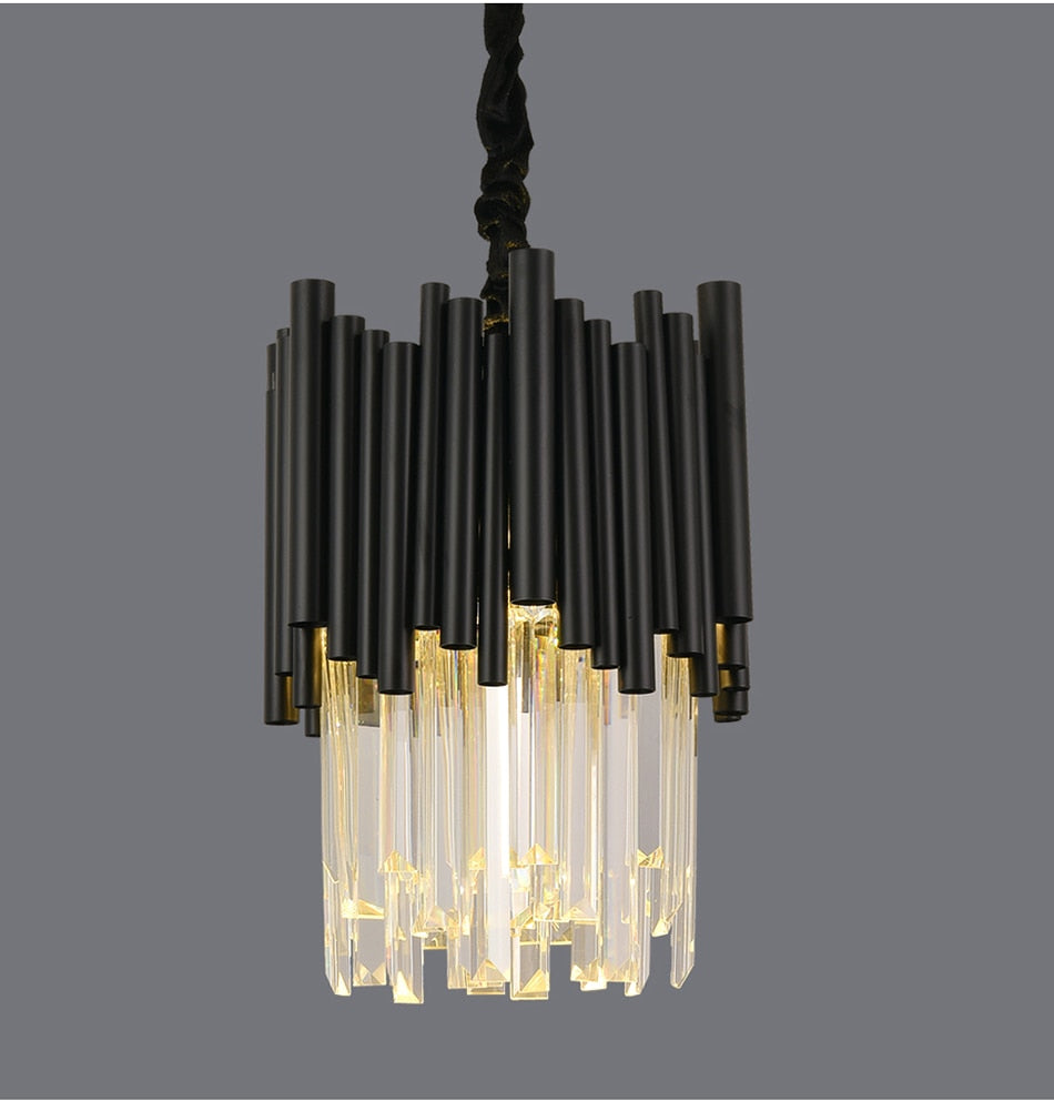 Ylk Mini Premiere Black Crystal Chandelier