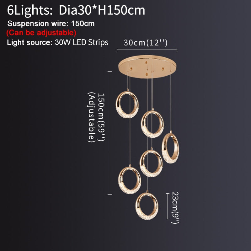Ylk The Ring Modern Pendant Lamp