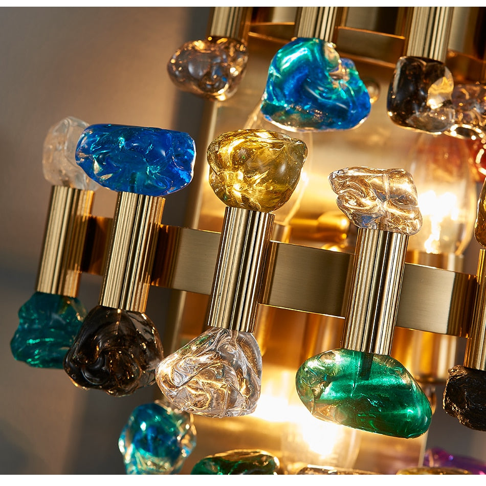 Ylk Rarmaden Colorful Crystal Sconce