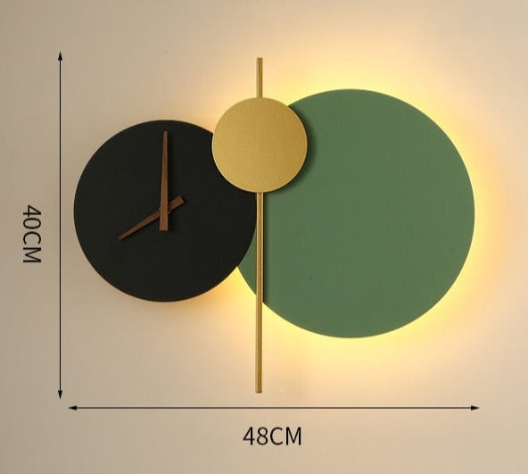 Wall Lamp Clock Accent Light
