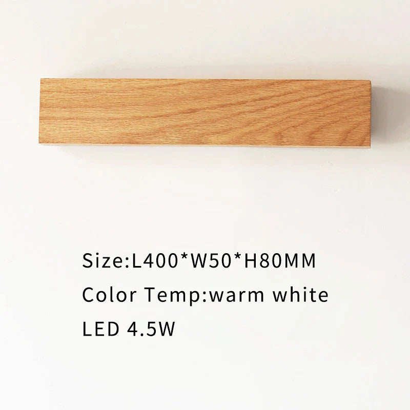 Solid Oak/Walnut Wood Nordic Wall Sconces