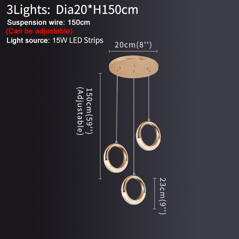 Ylk The Ring Modern Pendant Lamp