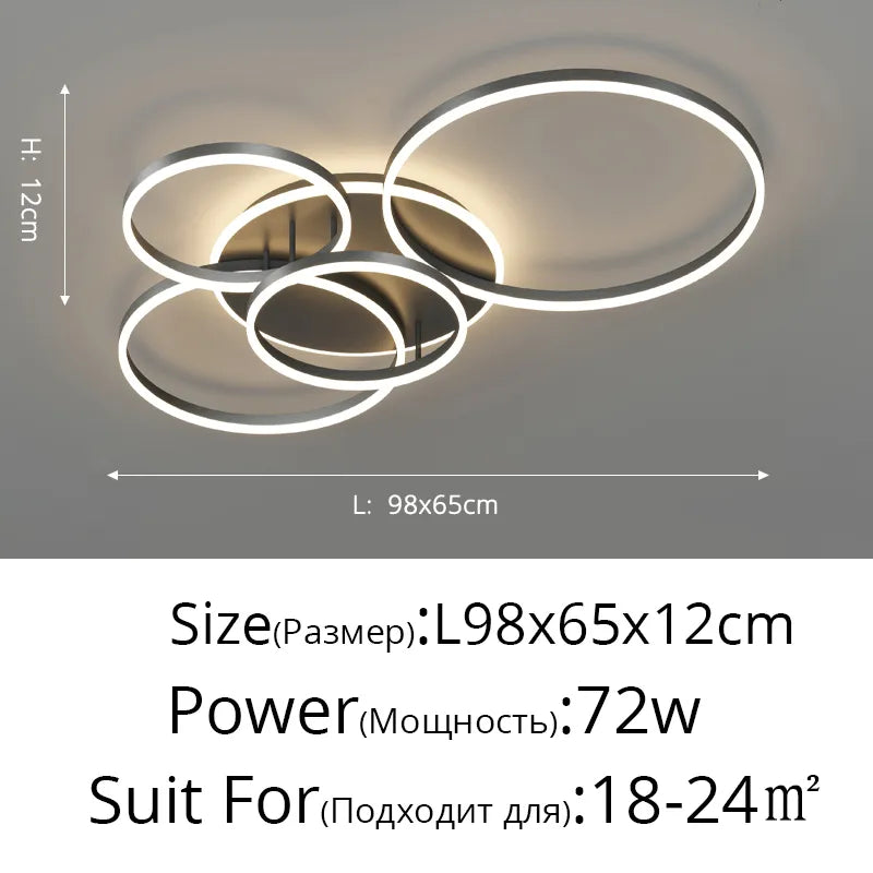 Qiyi Round Design LED Chandelier
