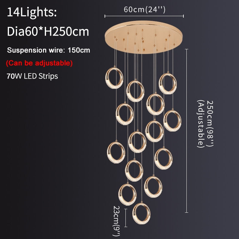Ylk The Ring Modern Pendant Lamp