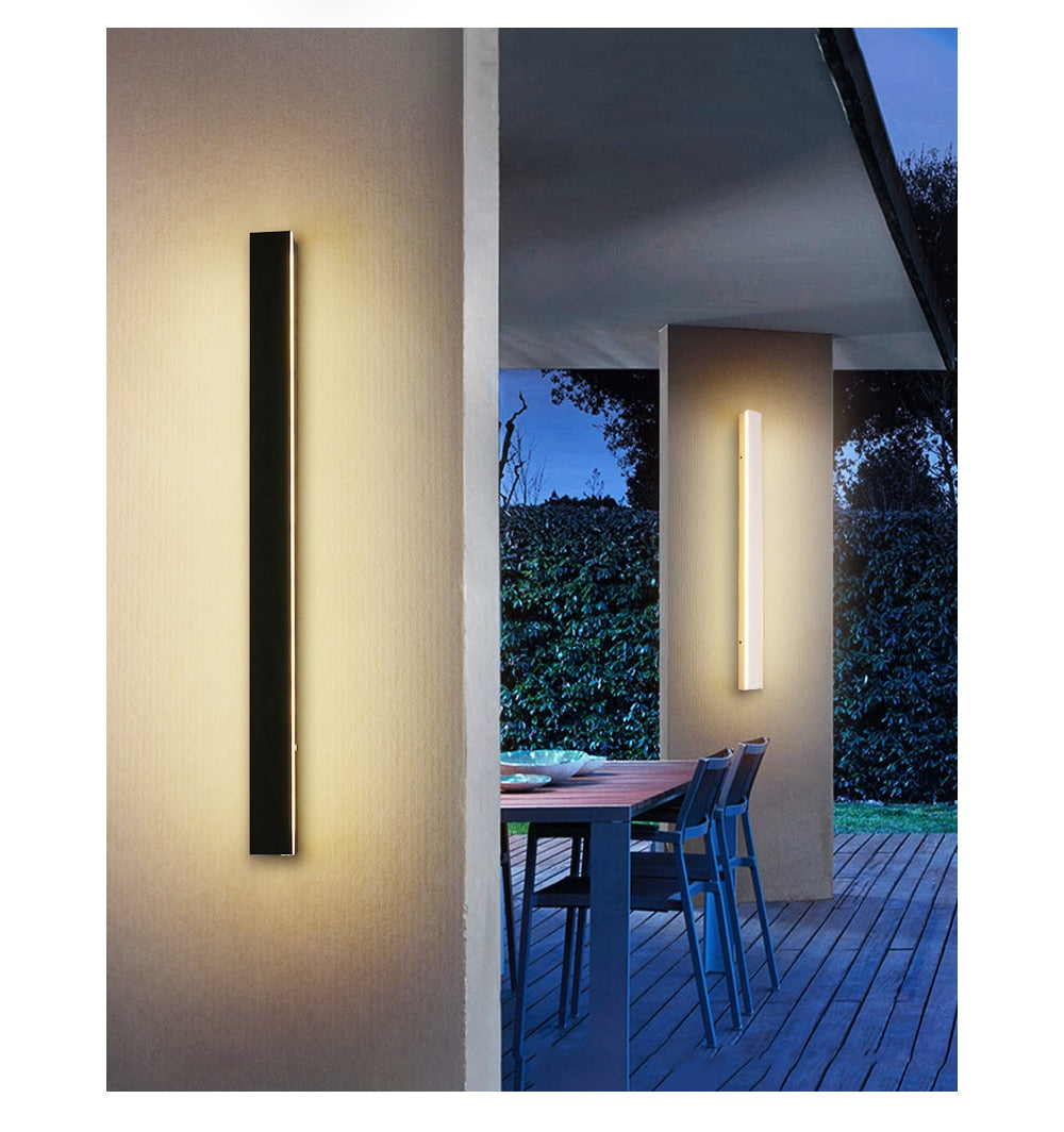 EB Proven - Outdoor Waterproof IP65 Long Wall Lamp For Garden Porch Light