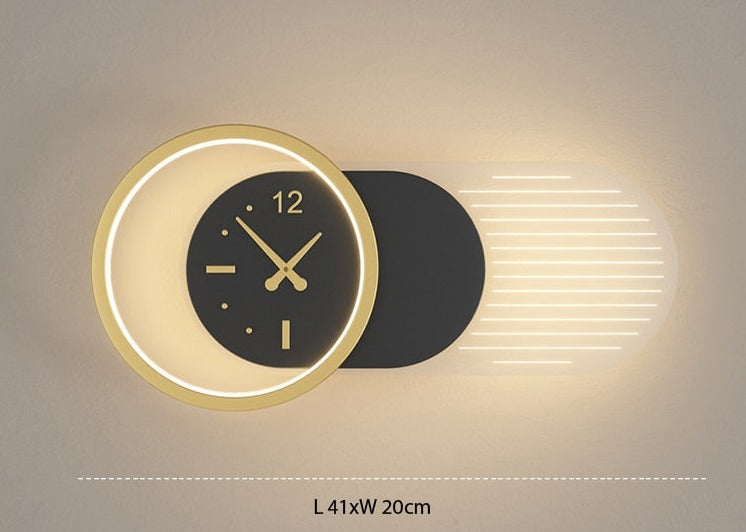Wall Lamp Clock Accent Light