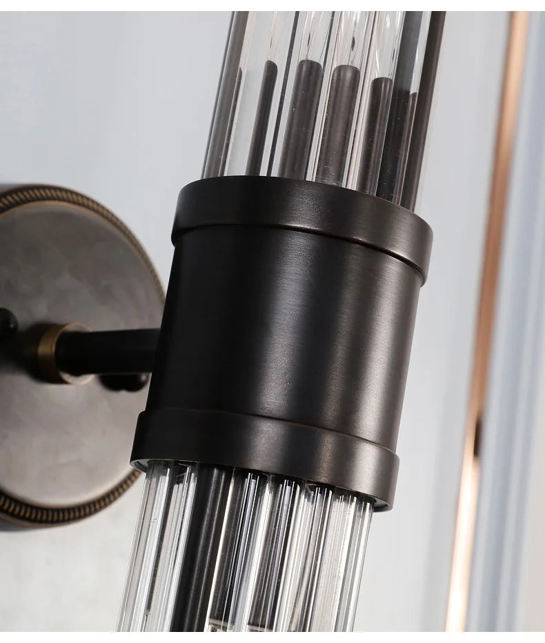 Modern Black Copper Wall Lamp