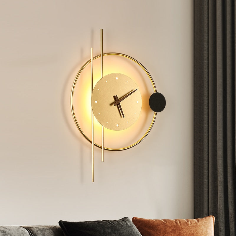 Wall Lamp Clock Accent Light