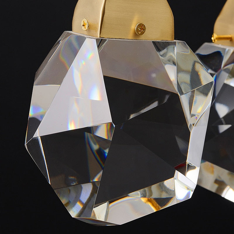 Ylk Long Diamond Crystal Chandelier