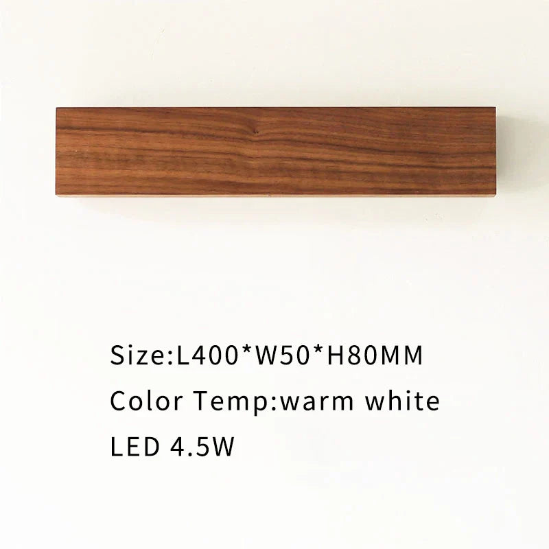Solid Oak/Walnut Wood Nordic Wall Sconces