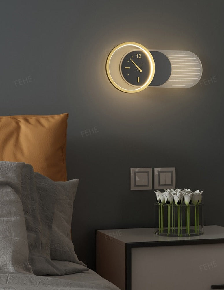 Wall Lamp Clock Accent Light
