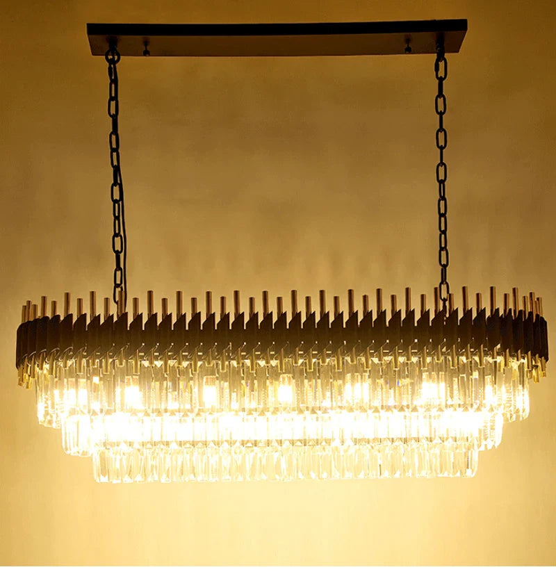 YLK Oval luxury modern crystal chandelier