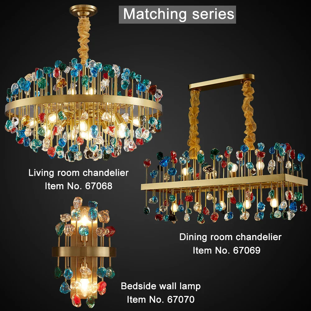 Ylk Vireak Luxury Colorful Chandelier