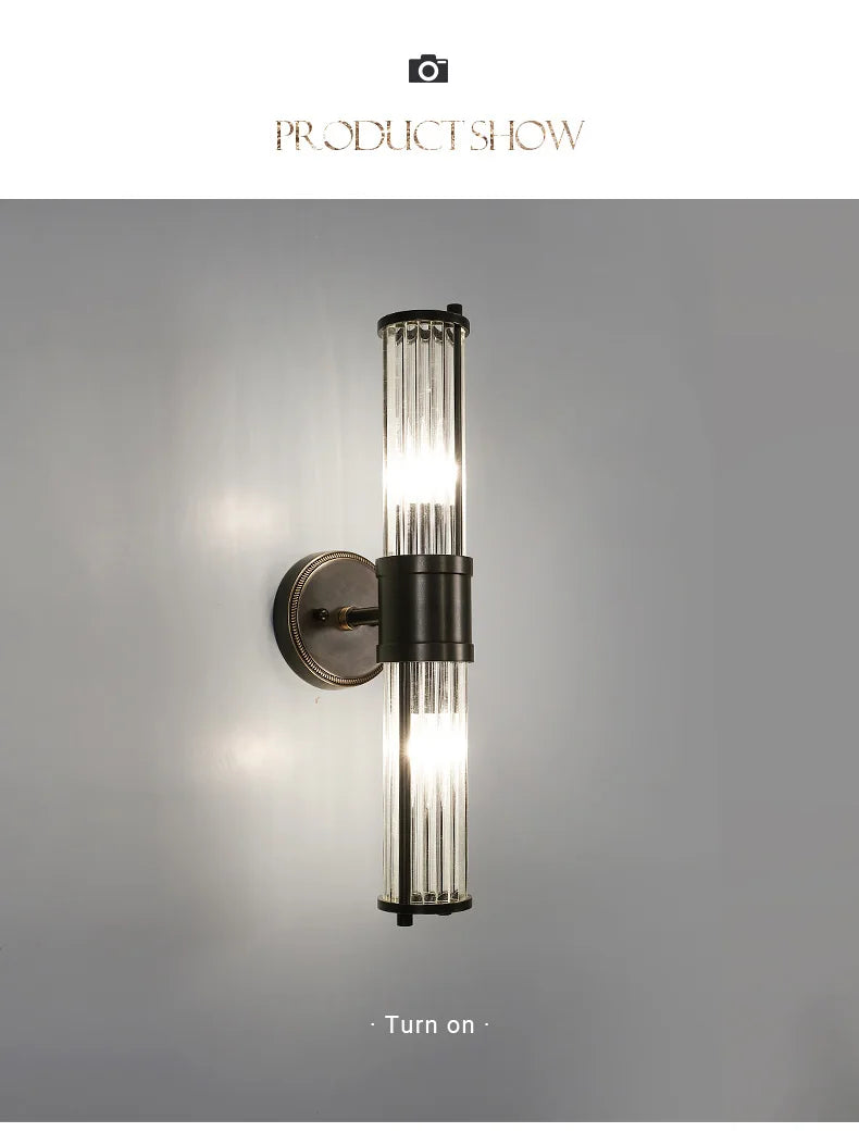 Modern Black Copper Wall Lamp