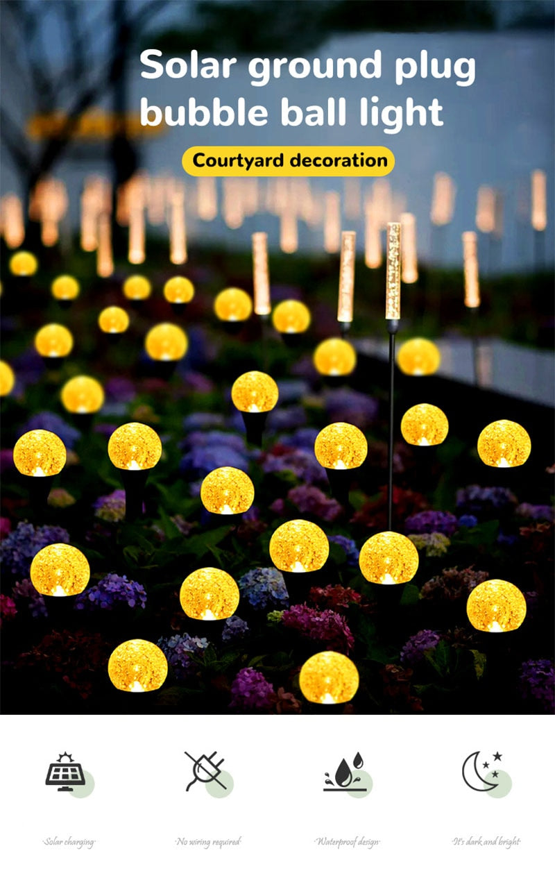 Ym Young LED Solar Bubble Light