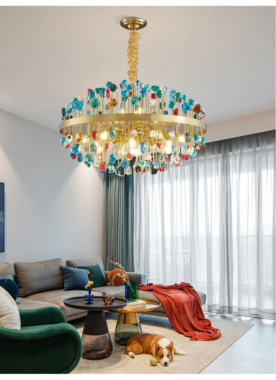 Ylk Vireak Luxury Colorful Chandelier