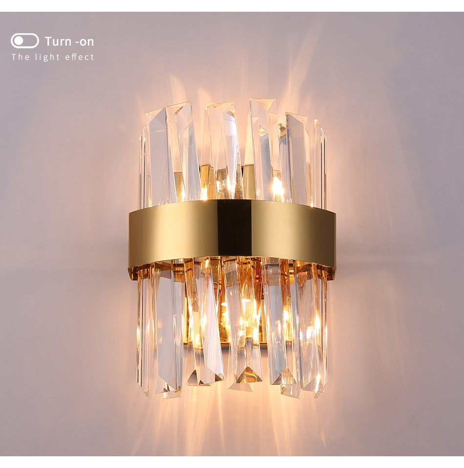 Ylk Valee - Contemporary Crystal Wall Sconce