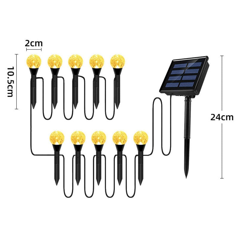 Ym Young LED Solar Bubble Light