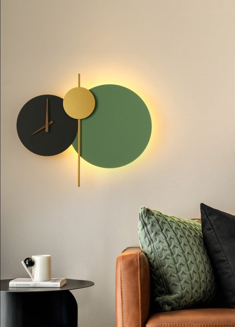 Wall Lamp Clock Accent Light