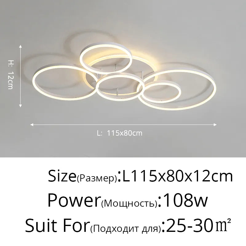 Qiyi Round Design LED Chandelier