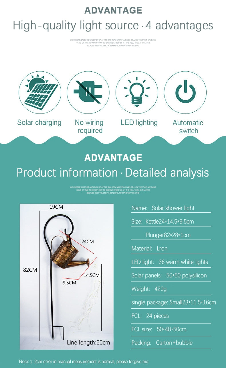 Ym Ming Waterproof Solar Fairy Light